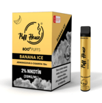 Puff House Banana Ice 800+ SK 2% jednorazová e-cigareta, ľadový banán 