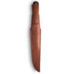 ROSELLI RW255 Big fish knife, UHC filetovací rybářský nůž 21 cm, dřevo břízy, kožené pouzdor