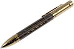 NY FC BRS LionSteel Twist Pen Titanium BRONZE SHINE with Carbon Fiber. Fisher Space refill