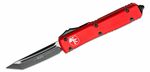 Microtech 123-1RD Ultratech Black Standard Red automata kés 8,8 cm, fekete, piros, alumínium