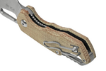 MKM MK FX03M-3NC ISONZO Clip Point vreckový nôž 4,9 cm, Stonewash, Natural hnedá, Micarta