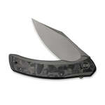 WE19022F-2 We Knife Snick Gray Titanium Handle With Marble Carbon Fiber Inlay Gray Stonewash