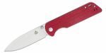 QSP Knife QS102-E Parrot Red vreckový nôž 8,2 cm, satin, červená, Micarta