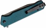 QSP Knife QS111-H2 Mamba V2 Blue vreckový nôž 8,9 cm, Black Stonewash, modrá, Micarta