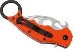 FOX knives FX-599 TK tréningový vreckový nôž - karambit 6,5 cm, oranžová, G10