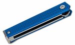 CRKT CR-7083 CEO Microflipper Sheepsfoot vreckový nôž 5,6 cm, modrá, hliník 