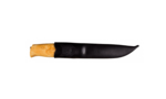 Helle HE-200042 Jegermester lovecký nôž 13,5 cm, drevo kučeravej brezy, kožené puzdro