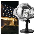 DCPN01 Emos Lighting LED dekoratívny projektor – hviezdičky, vonkajší aj vnútorný, teplá/studená bie