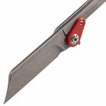 Böker Plus 01BO661 Fragment kapesní nůž 5 cm, Stonewash, červená, ocel, G10, spona