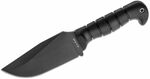 KA-BAR KB-1278 HEAVY-DUTY WARTHOG nůž na přežití 16,7 cm, celočerný, TPR, pouzdro kůže+nylon