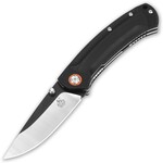 QSP Knife QS109-B Copperhead Black vreckový nôž 8,9 cm, satin/čierna, čierna, G10