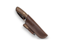 JOKER CN132-P Nessmuk Scandi vonkajší nôž 11 cm, orechové drevo, kožené puzdro, kresadlo