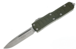 Microtech 231II-10ODS UTX-85 Stepside automatický nôž 7,9 cm, Stonewash, zelená, textúra, hliník