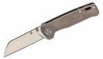 QSP Knife QS130-N Penguin Titanium Black Stonewashed vreckový nôž 7,8 cm, titán