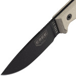 ESEE-3MIL-PB Model 3 univerzális kés 8,8 cm, fekete, zöld, Micarta, műanyag hüvely