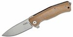 LionSteel MT01 CVN Myto Natural vreckový nôž 8,3 cm, hnedá, Micarta, titán, rozbíjač skla