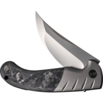 We Knife WE20012-1 Curvaceous kapesní nůž 9,4 cm, Bead Blased, šedá, titan, uhlíkové vlákno