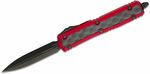 Microtech 206-1DLCTRDBIS Makora 2021 Red Bubble automatický nôž 8,4 cm, čierna, červená, hliník