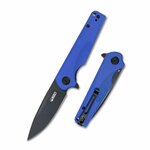 Kubey KU233F Wolverine vreckový nôž 7,4 cm, čierna, modrá, G10, spona