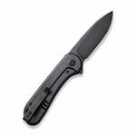 We Knife WE18062X-3 Elementum zsebkés 7,5 cm, Black Stonewash, fekete, titán