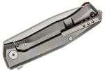 LionSteel MT01 CVN Myto Natural vreckový nôž 8,3 cm, hnedá, Micarta, titán, rozbíjač skla