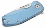 LionSteel NA01 BL NANO zsebkés 6,5 cm, szatén, kék, titán