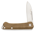 Buck BU-0250GRS Saunter Drop Point zsebkés 6 cm, szatén, zöld, Micarta